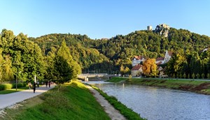 Uitzicht op kasteel Celje ©Slovenian tourist board Andrej Tarfila